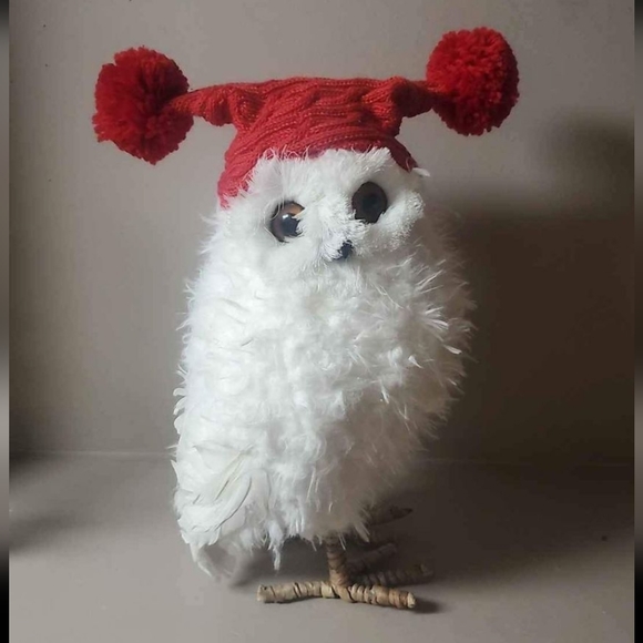 Snowy Owl With Hat - Picture 3 of 3